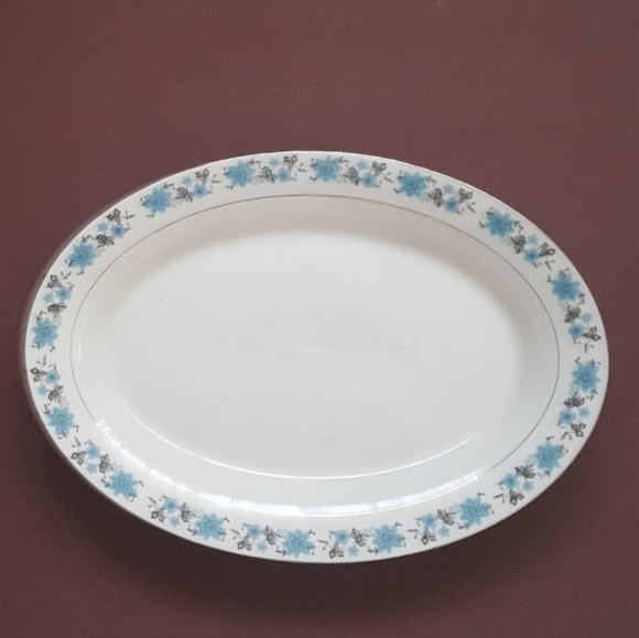 Vintage 90s Floral Serving Dish - Picture 1 of 8